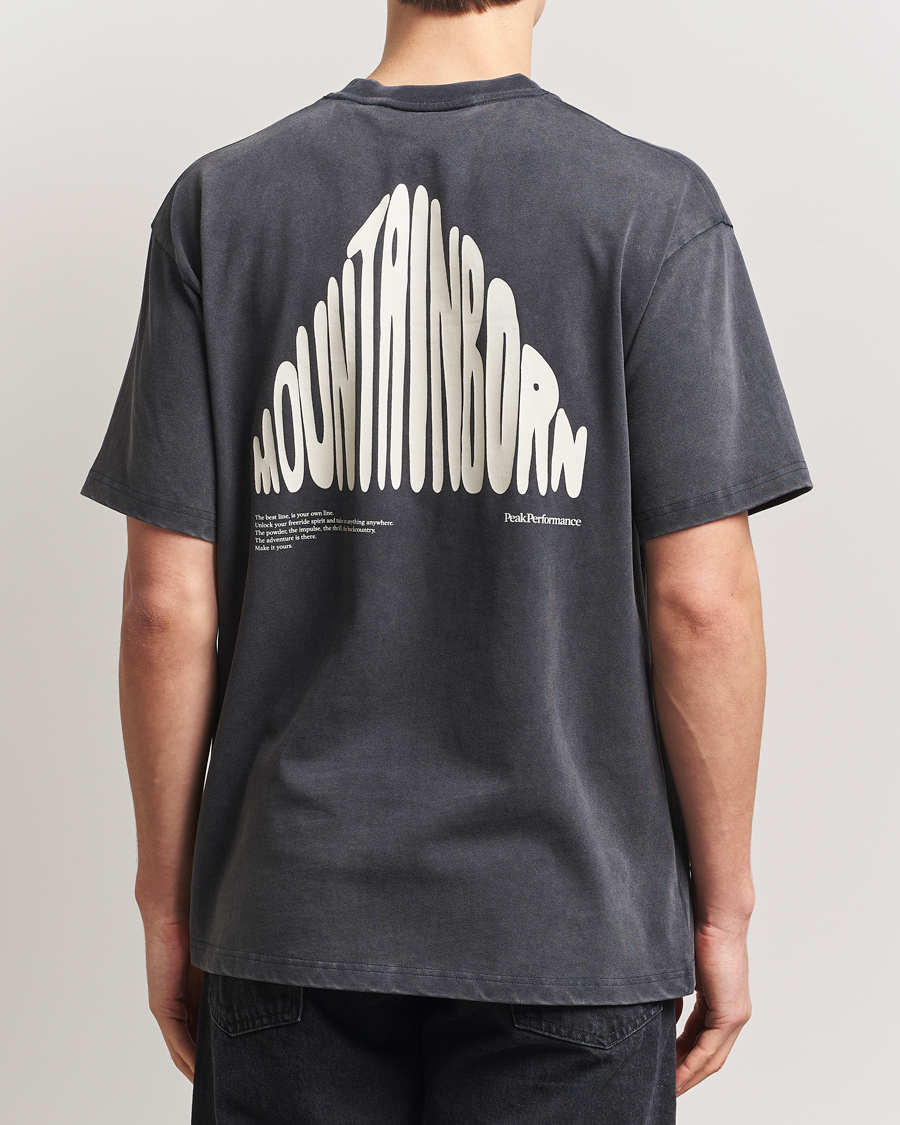 Uomini | T-shirt | Peak Performance | Graphic Crew Neck T-Shirt Black