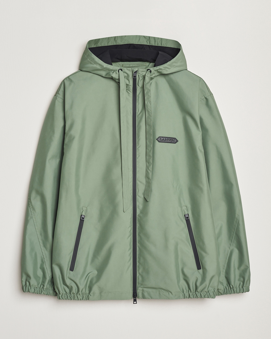 Uomini | Giacche | Lanvin | Hooded Windbreaker Sage Green