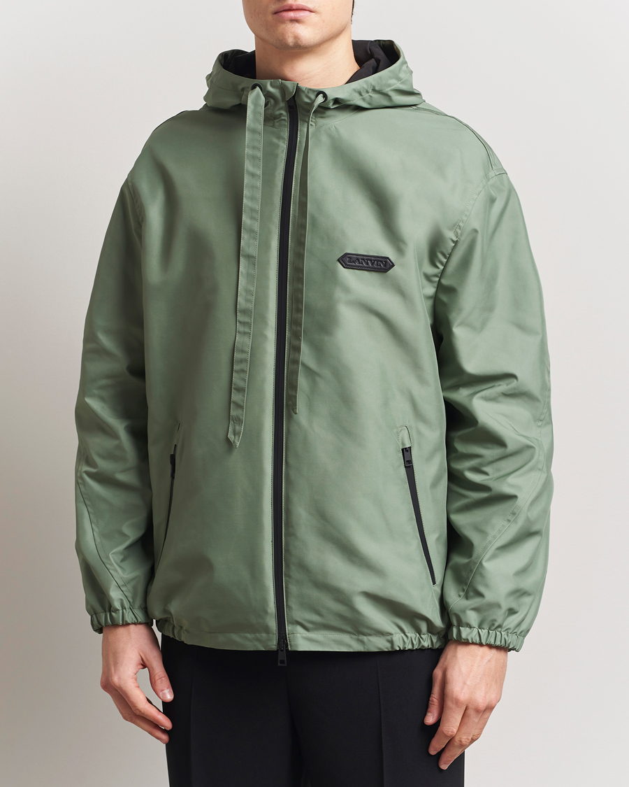 Uomini | Giacche | Lanvin | Hooded Windbreaker Sage Green