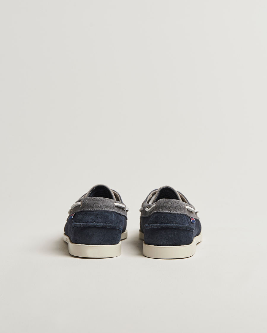 Uomini | Scarpe da barca | Sebago | Docksides Portland Jib Boat Shoe Navy/Grey