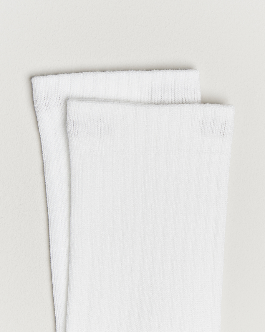 Uomini | Biancheria intima | Sweyd | Two Tone Cotton Socks Off White/White