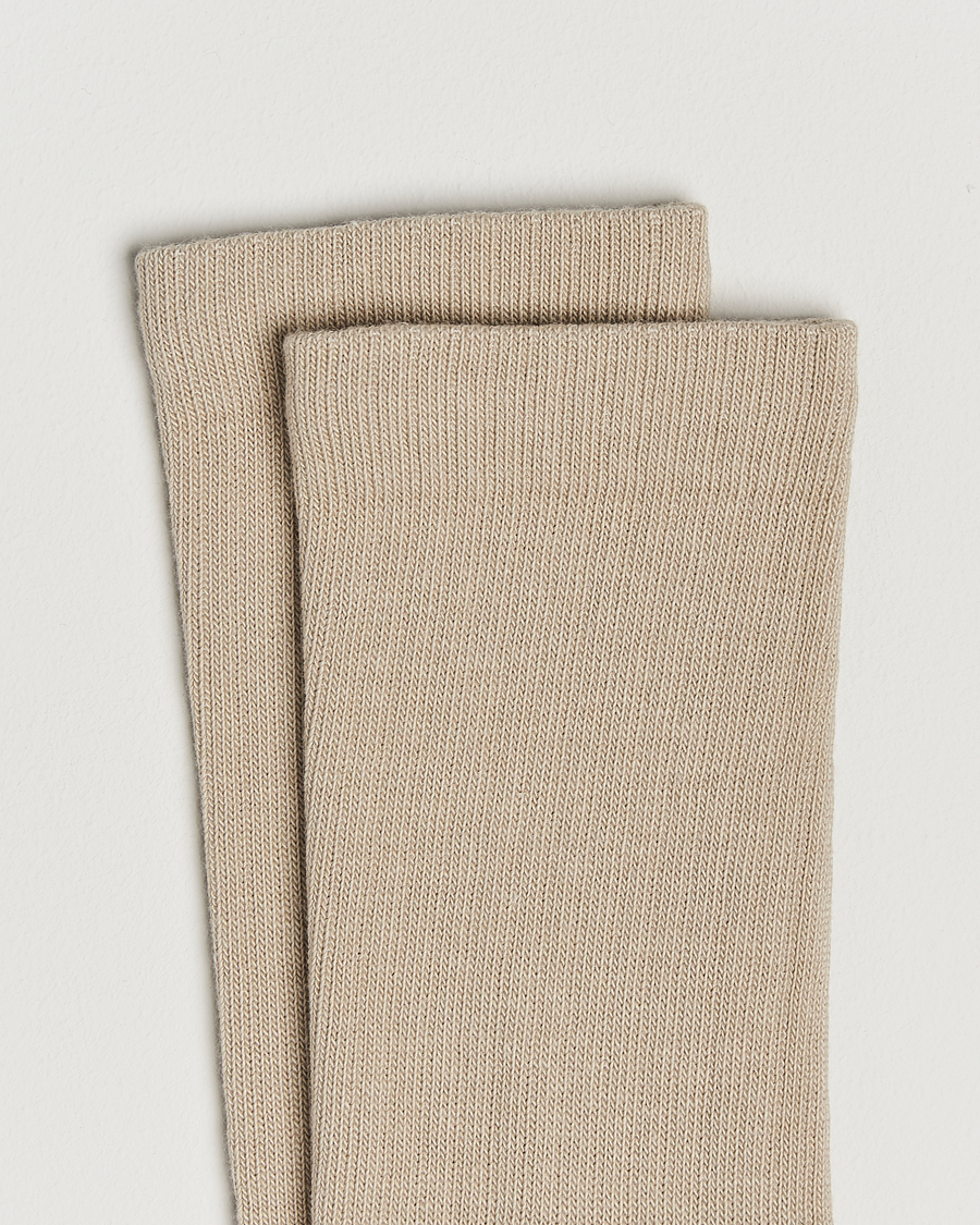 Uomini | Biancheria intima | Sweyd | Two Tone Cotton Socks Sand/Off White