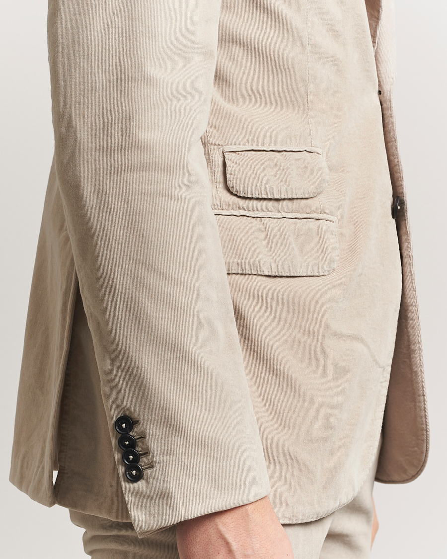 Uomini | Abiti | Massimo Alba | Sloop Baby Corduroy Suit Beige