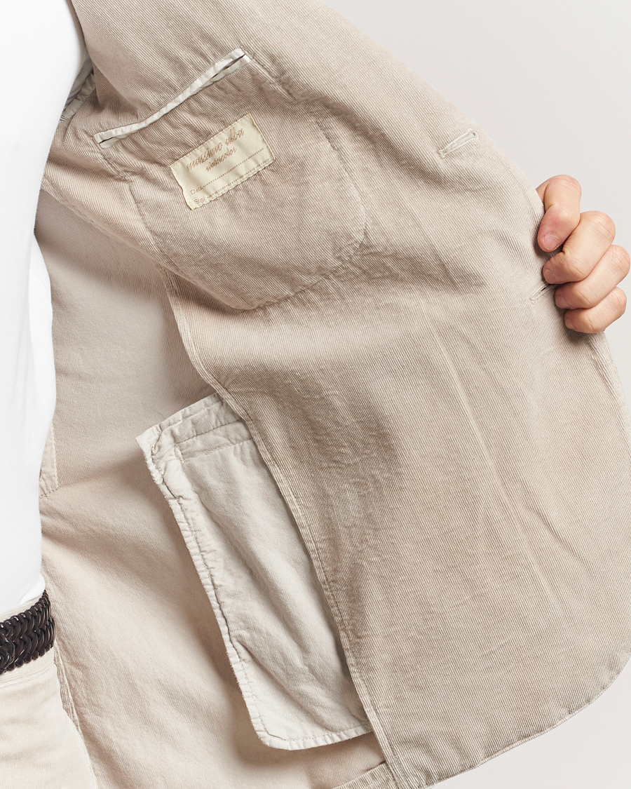 Uomini | Abiti | Massimo Alba | Sloop Baby Corduroy Suit Beige