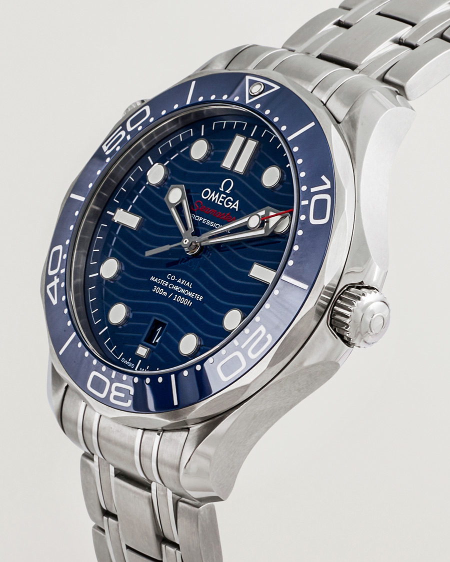 Uomini | Omega Pre-Owned Seamaster Diver 300M Steel Blue | Omega Pre-Owned | Seamaster Diver 300M Steel Blue