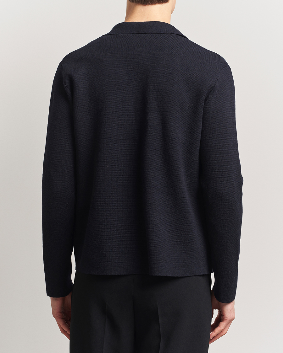 Uomini | Maglieria | Tiger of Sweden | Celyn Cotton/Wool Full Zip Light Ink
