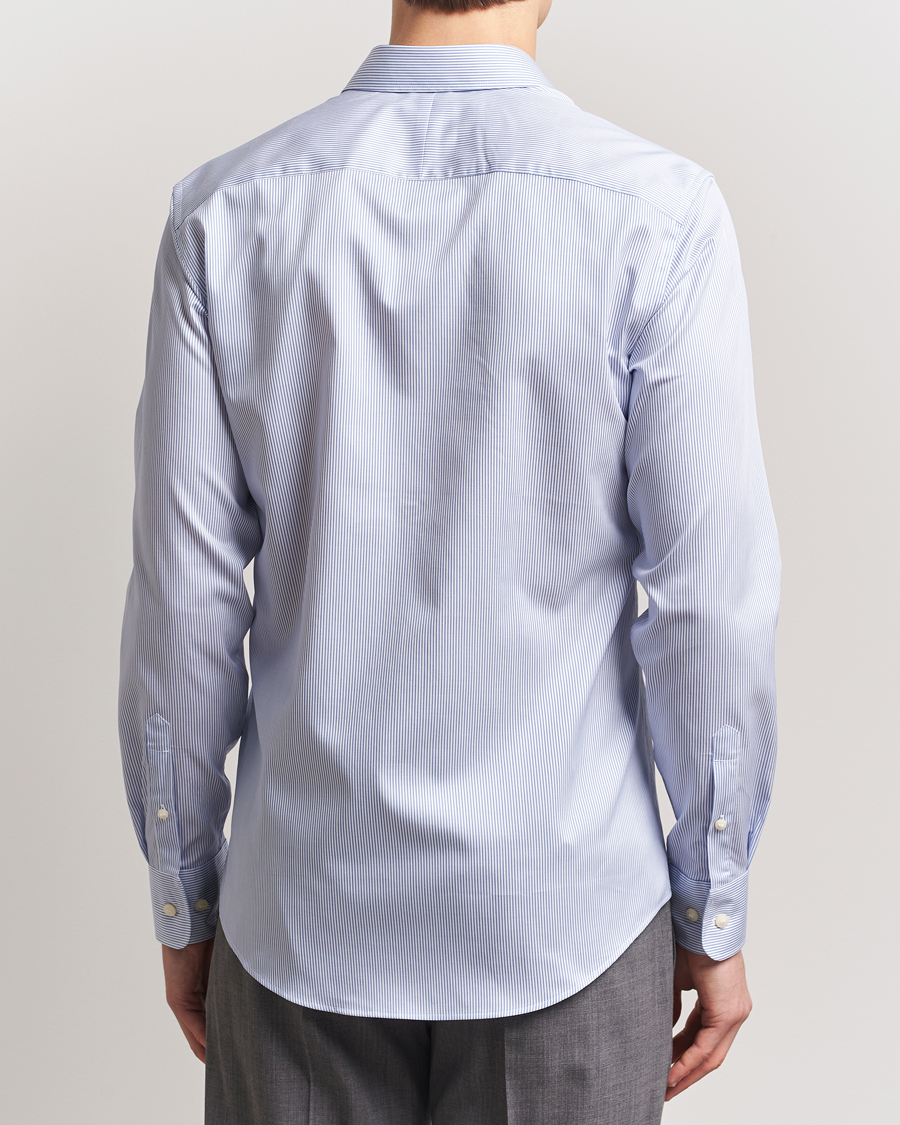 Uomini | Camicie | Tiger of Sweden | Adley Cotton Striped Shirt Blue
