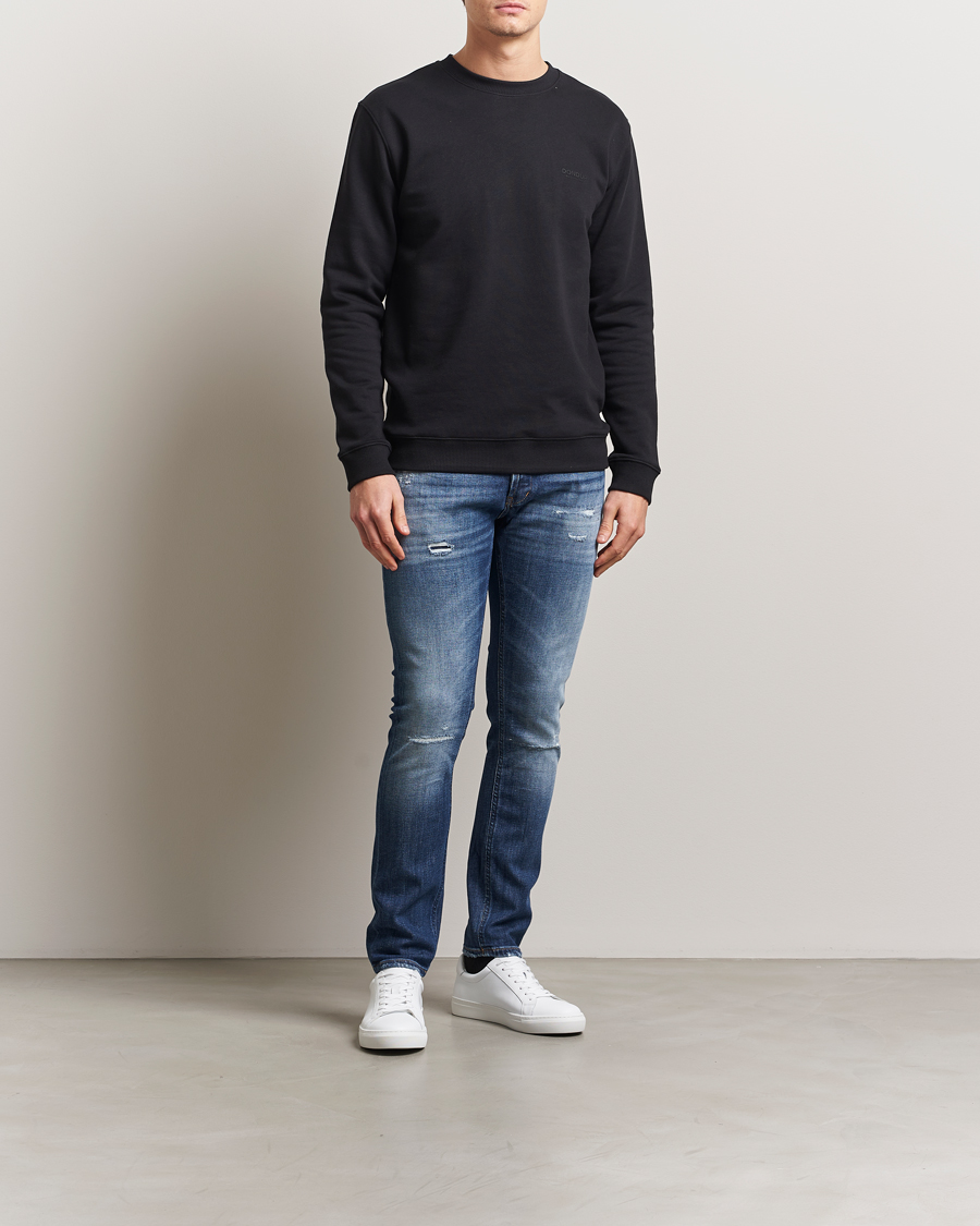 Uomini | Jeans | Dondup | George Distressed Jeans Dark Blue