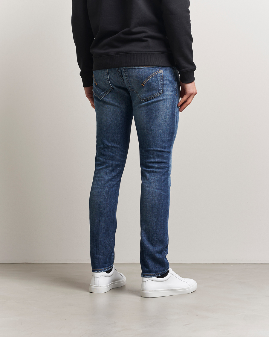 Uomini | Jeans | Dondup | George Distressed Jeans Dark Blue