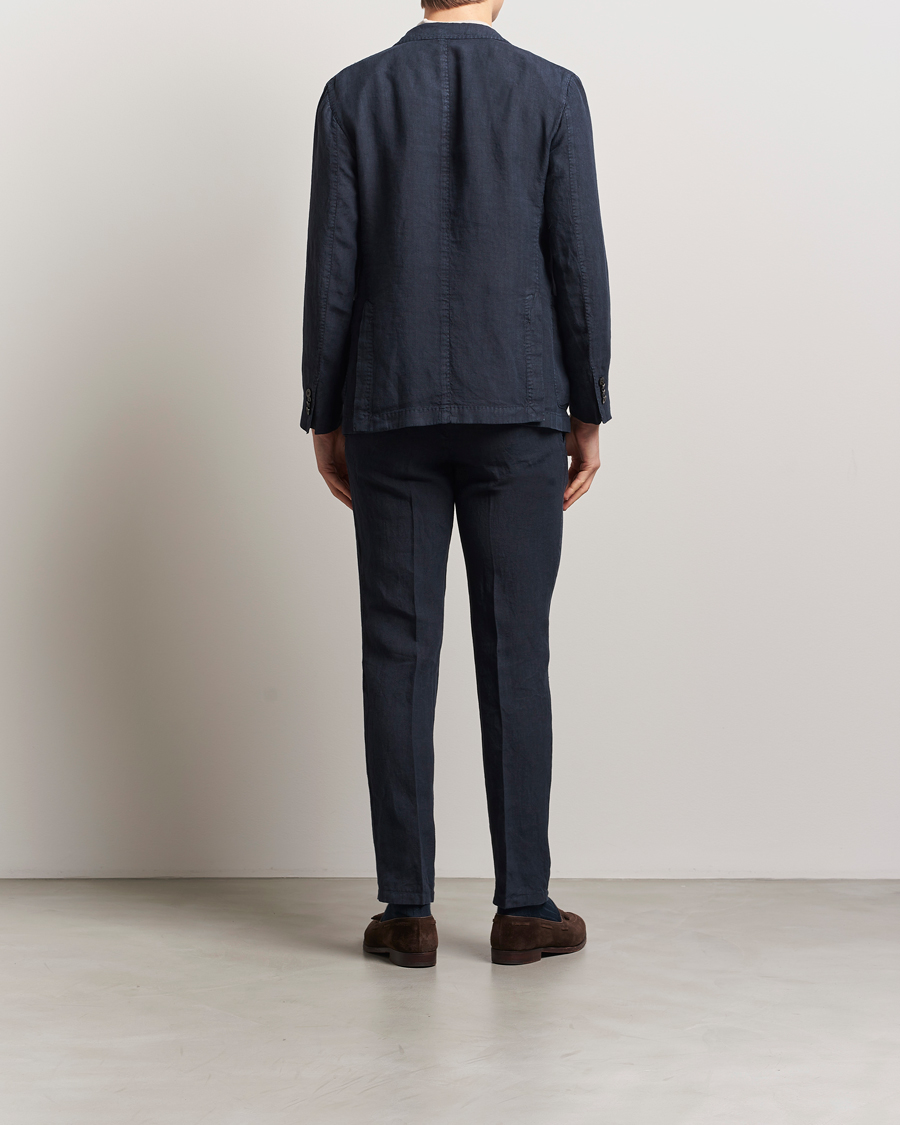 Uomini | Abiti | Boglioli | K Jacket Linen Suit Navy