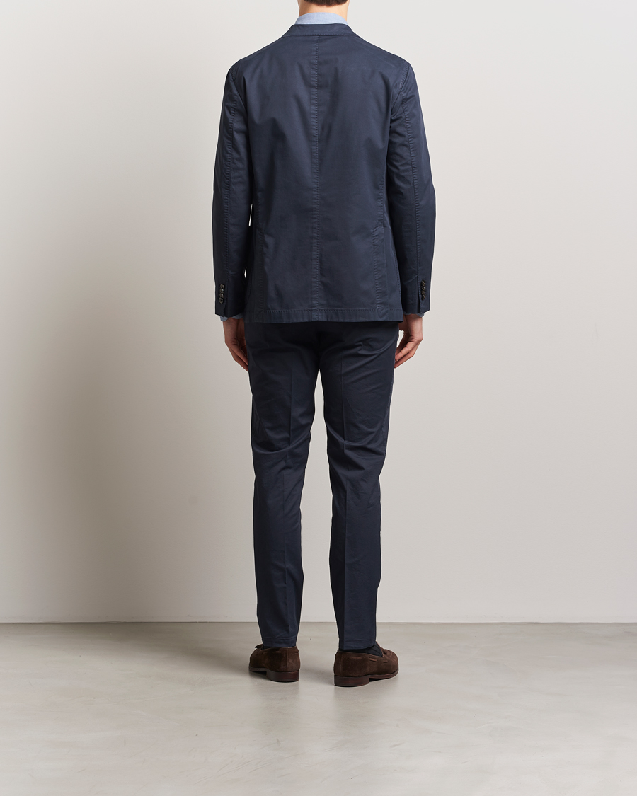 Uomini | Abiti | Boglioli | K Jacket Supima Cotton Suit Navy