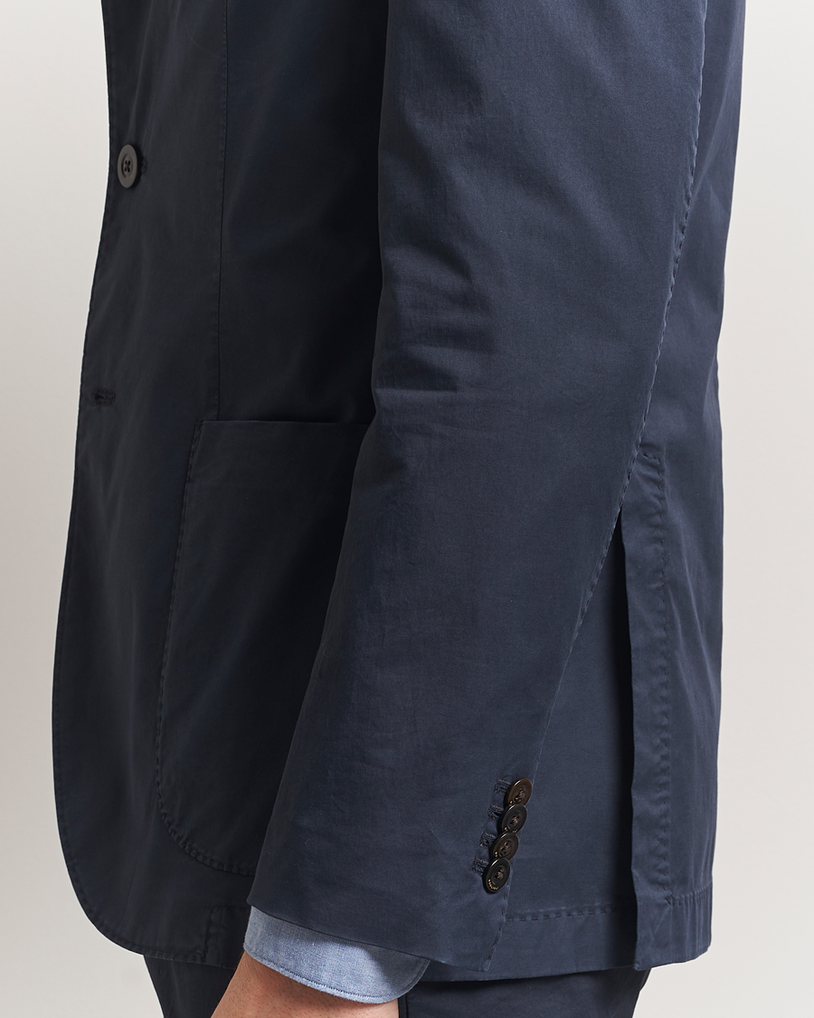 Uomini | Abiti | Boglioli | K Jacket Supima Cotton Suit Navy