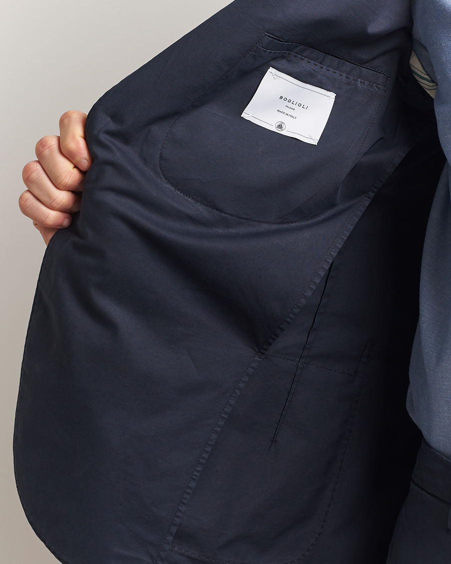 Uomini | Abiti | Boglioli | K Jacket Supima Cotton Suit Navy