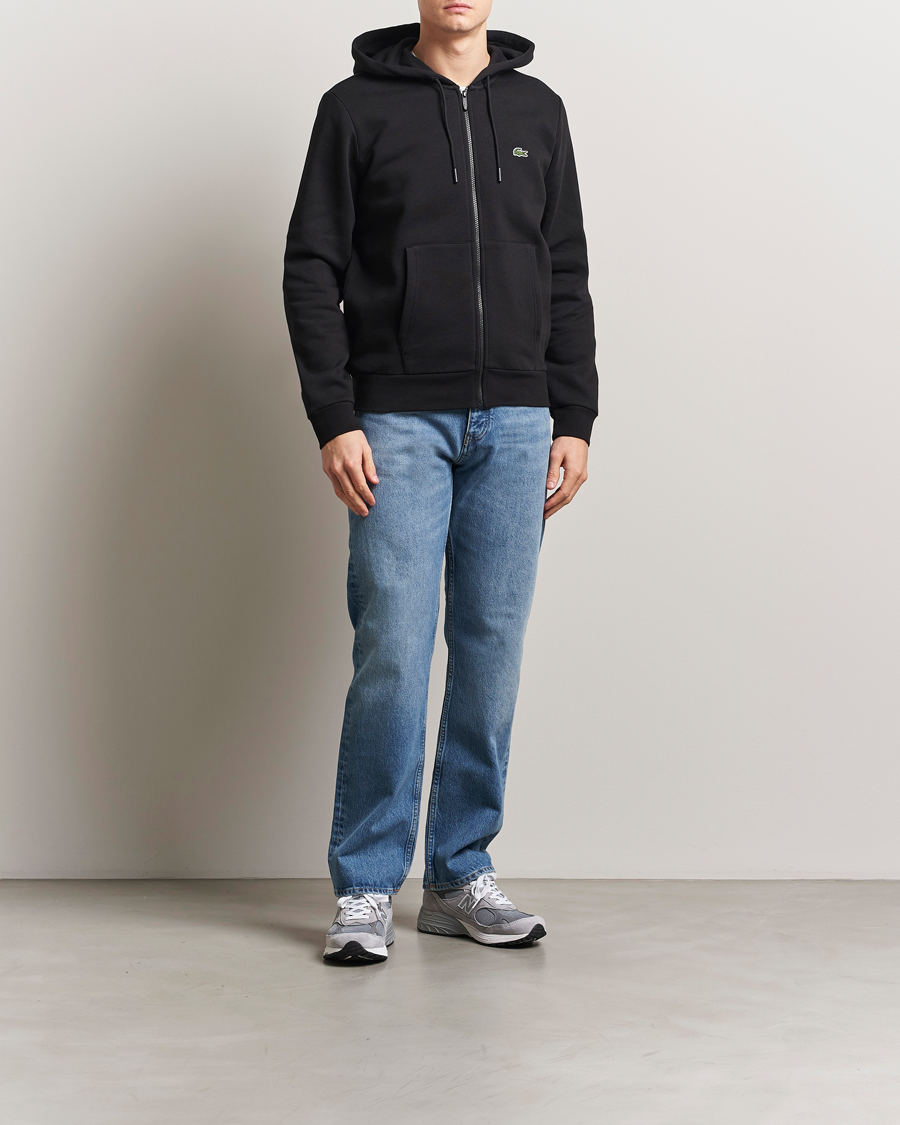 Uomini | Maglieria | Lacoste | Full Zip Hoodie Black