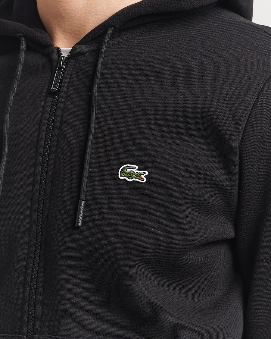 Uomini | Maglieria | Lacoste | Full Zip Hoodie Black