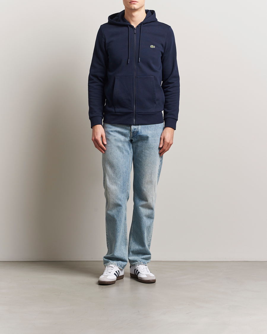Uomini | Maglieria | Lacoste | Full Zip Hoodie Navy