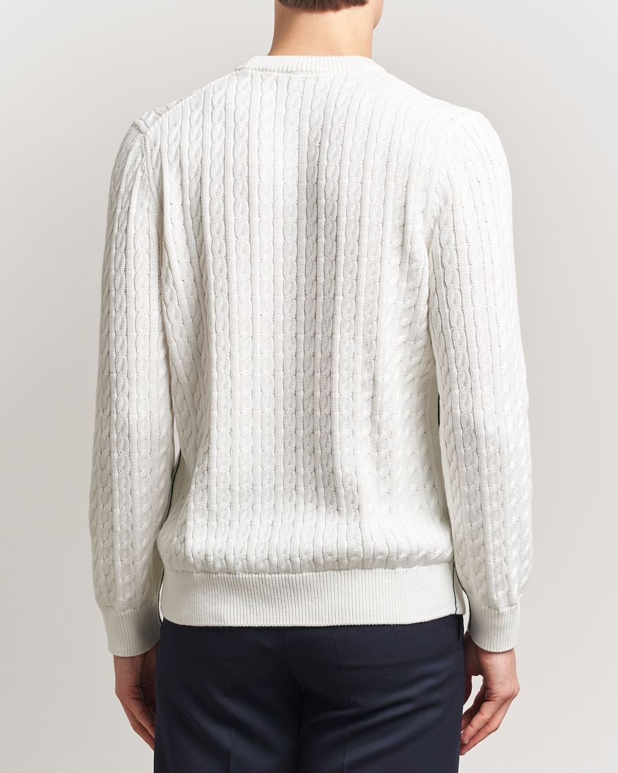 Uomini | Maglieria | Lacoste | Cotton Cable Sweater Flour