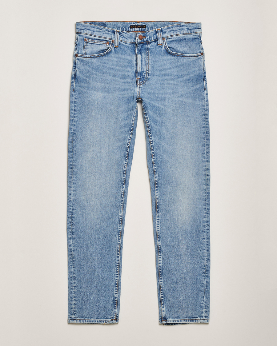 Uomini | Jeans | Nudie Jeans | Lean Dean Jeans Blue Noise
