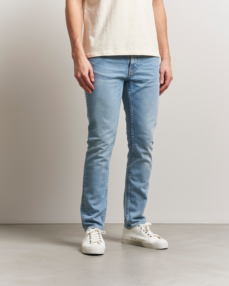 Uomini | Jeans | Nudie Jeans | Lean Dean Jeans Blue Noise