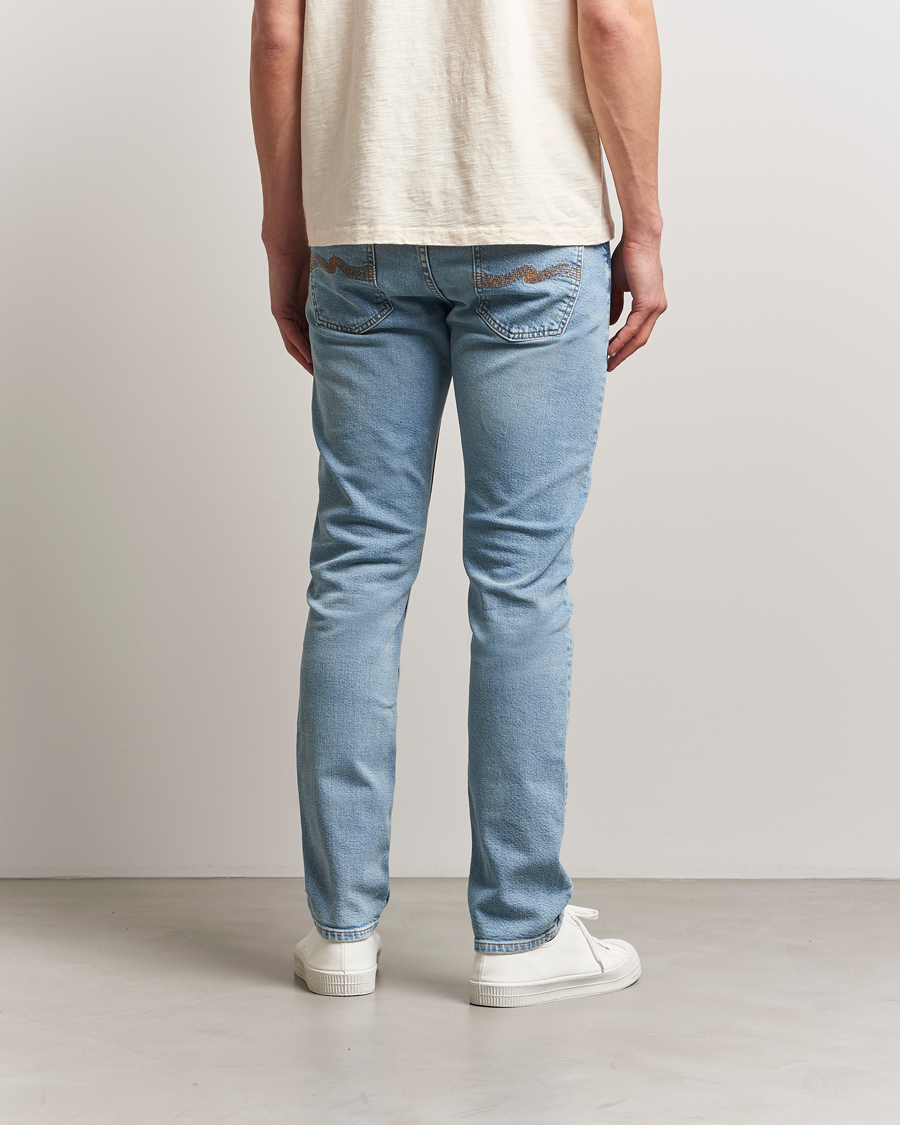 Uomini | Jeans | Nudie Jeans | Lean Dean Jeans Blue Noise