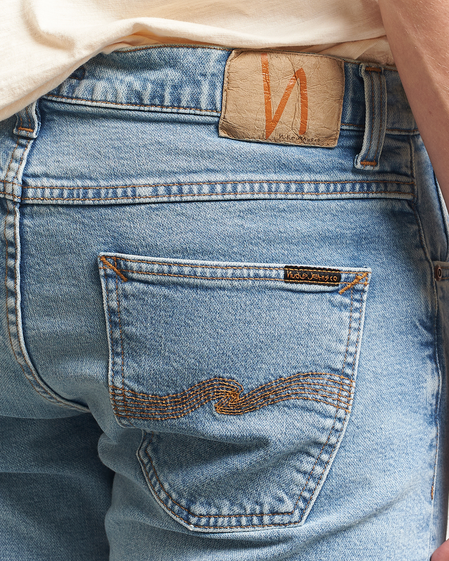 Uomini | Jeans | Nudie Jeans | Lean Dean Jeans Blue Noise