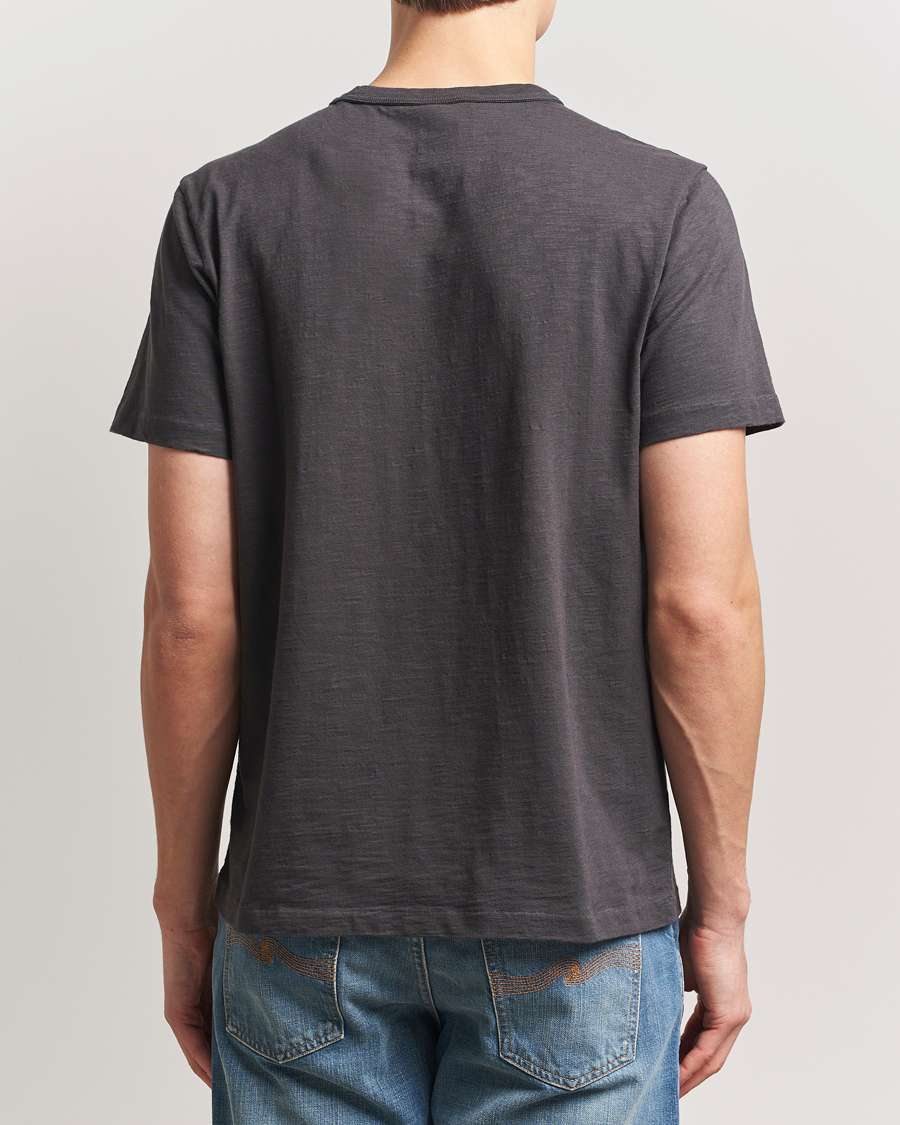 Uomini | T-shirt | Nudie Jeans | Roy Heavy Slub T-Shirt Antracite