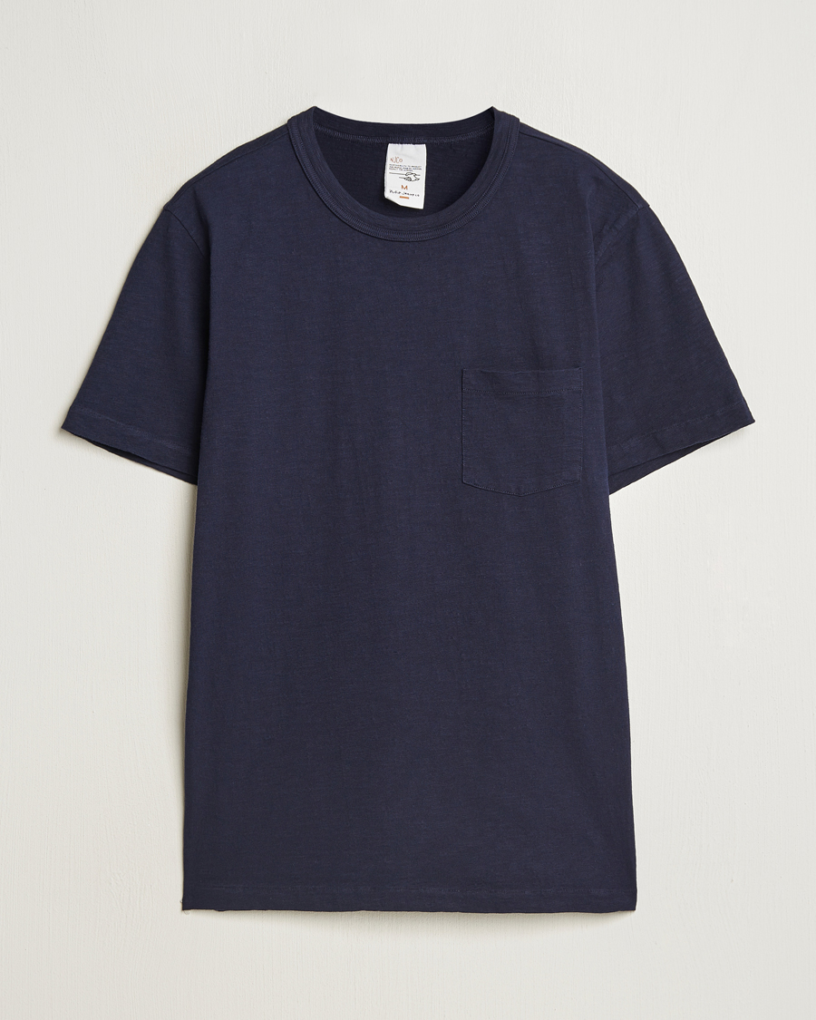 Uomini | T-shirt | Nudie Jeans | Roy Heavy Slub T-Shirt Blueberry