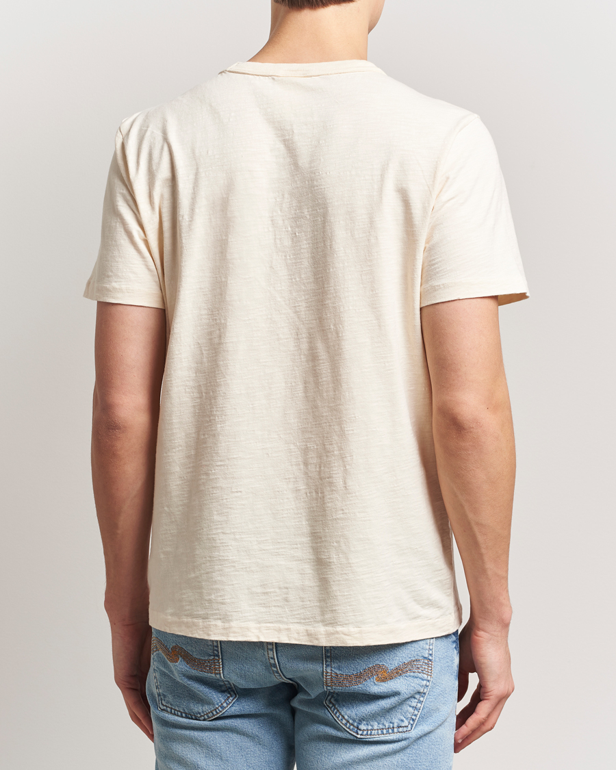 Uomini | T-shirt | Nudie Jeans | Roy Heavy Slub T-Shirt Ecru