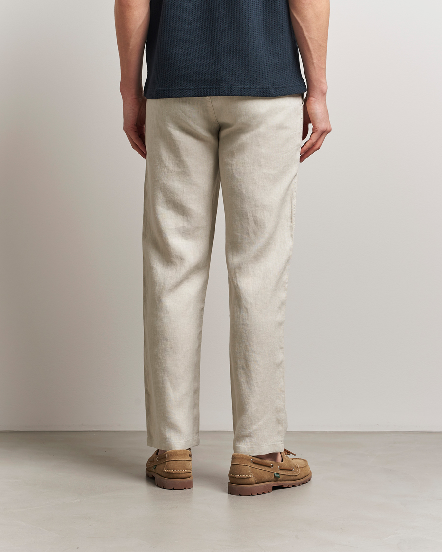 Uomini | Pantaloni | Samsøe Samsøe | Jabari Linen Drawstring Trousers Moonstruck