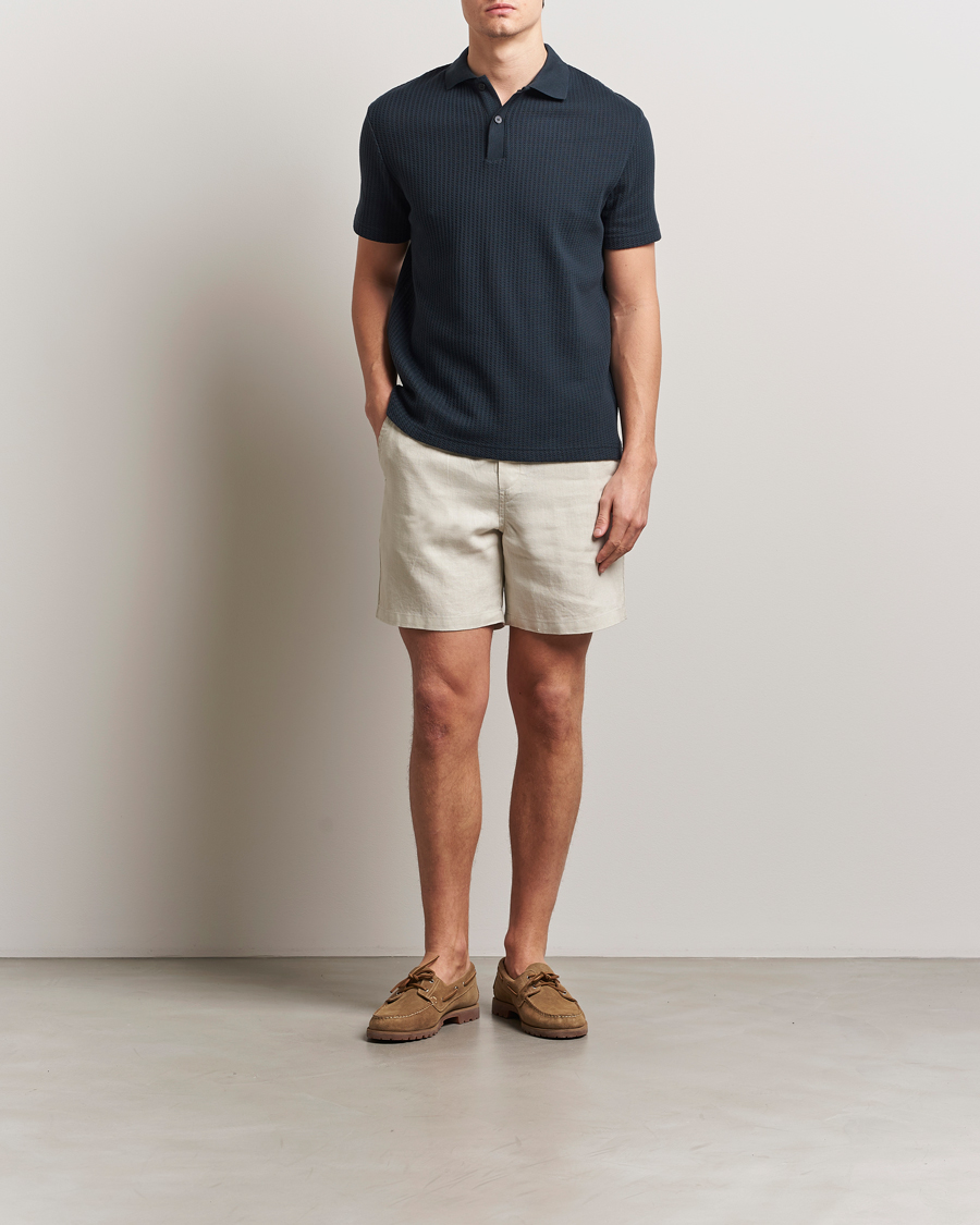 Uomini | Pantaloncini | Samsøe Samsøe | Jabari Linen Drawstring Shorts Moonstruck