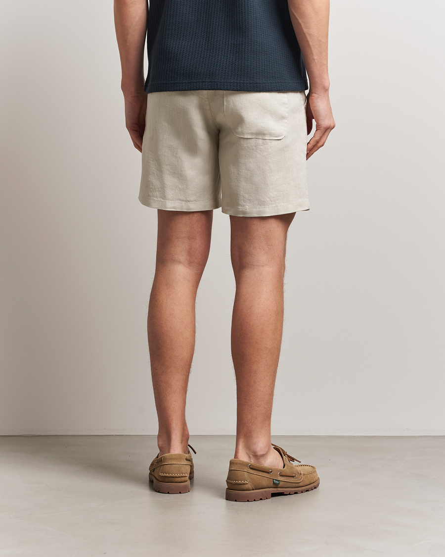 Uomini | Pantaloncini | Samsøe Samsøe | Jabari Linen Drawstring Shorts Moonstruck