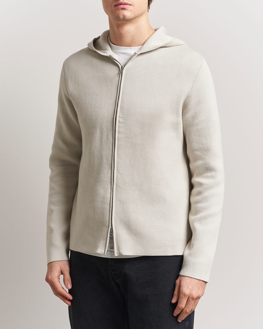 Uomini | Maglieria | Samsøe Samsøe | Niklas Full Zip Hoodie Moonstruck
