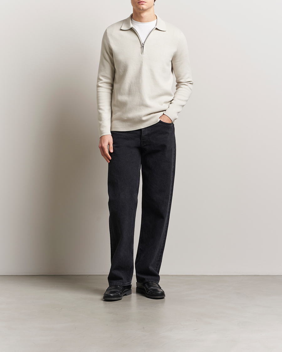 Uomini | Maglieria | Samsøe Samsøe | Guna Half Zip Moonstruck