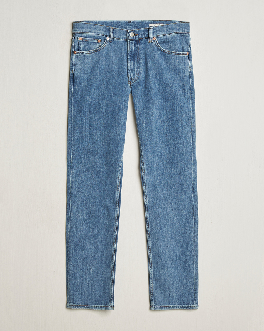 Uomini | Jeans | Gant | Regular Fit Jeans Mid Blue Worn In