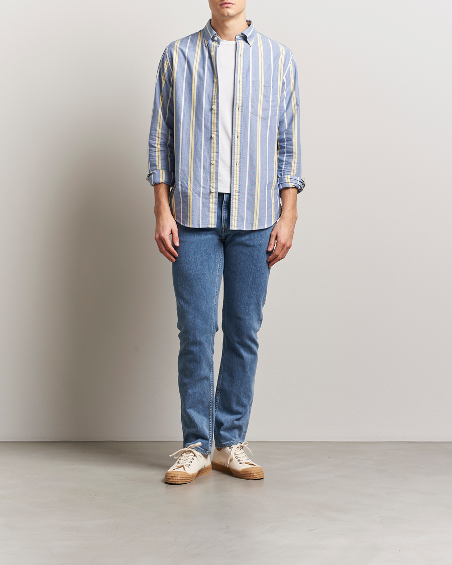 Uomini | Jeans | Gant | Regular Fit Jeans Mid Blue Worn In