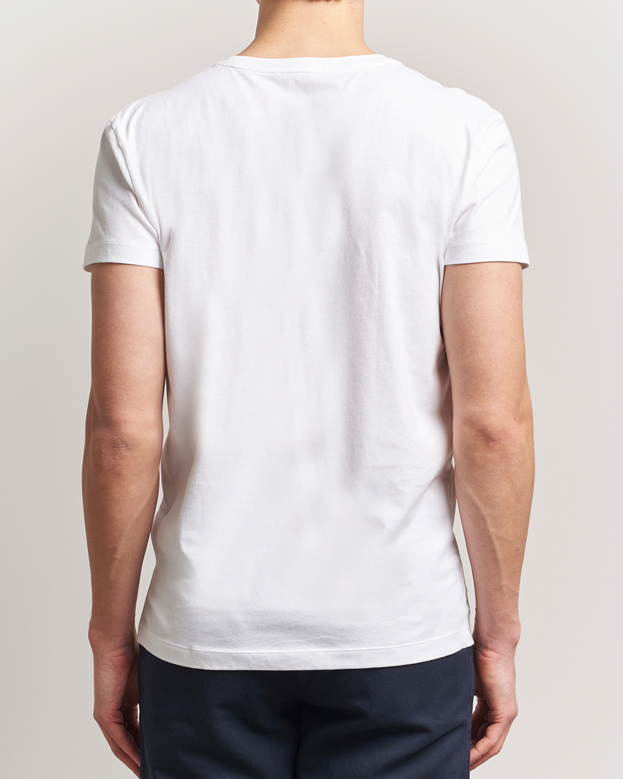 Uomini | T-shirt | Gant | 2-Pack Crew Neck T-Shirt Navy/White