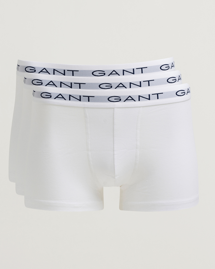 Uomini | Biancheria intima | Gant | 3-Pack Trunks White