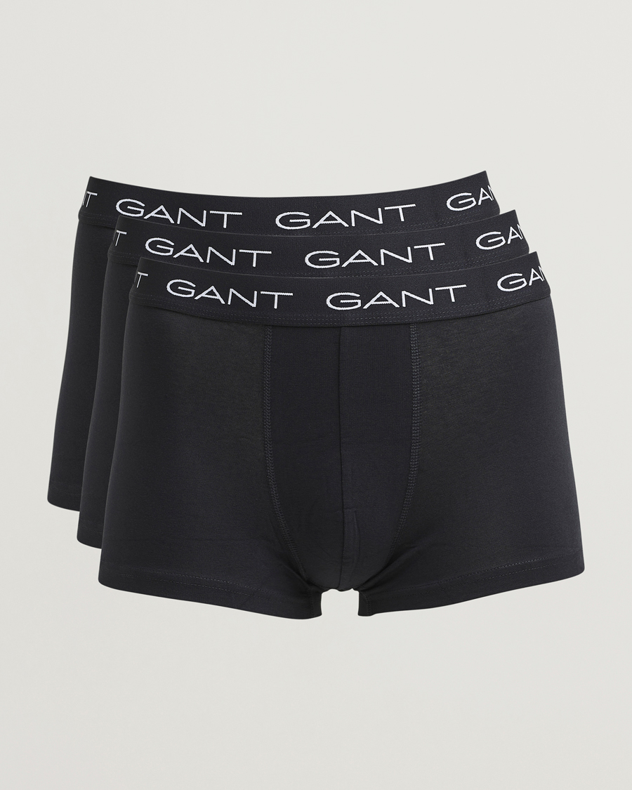 Uomini | Biancheria intima | Gant | 3-Pack Trunks Black