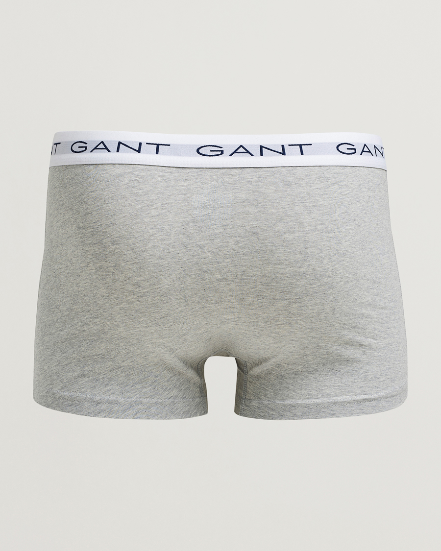 Uomini | Biancheria intima | Gant | 3-Pack Trunks Light Grey Melange/Black/White