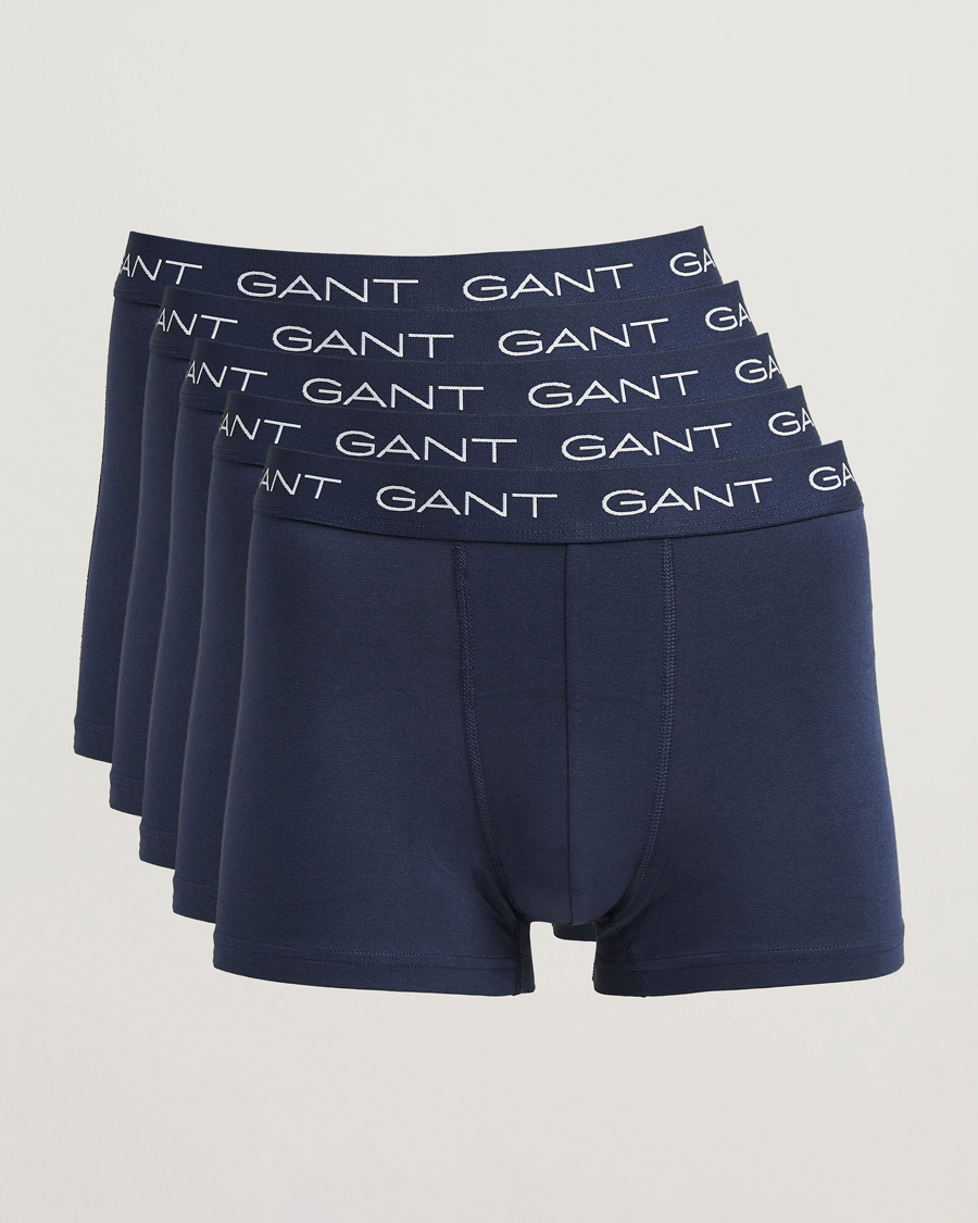 Uomini | Biancheria intima | Gant | 5-Pack Trunks Marine