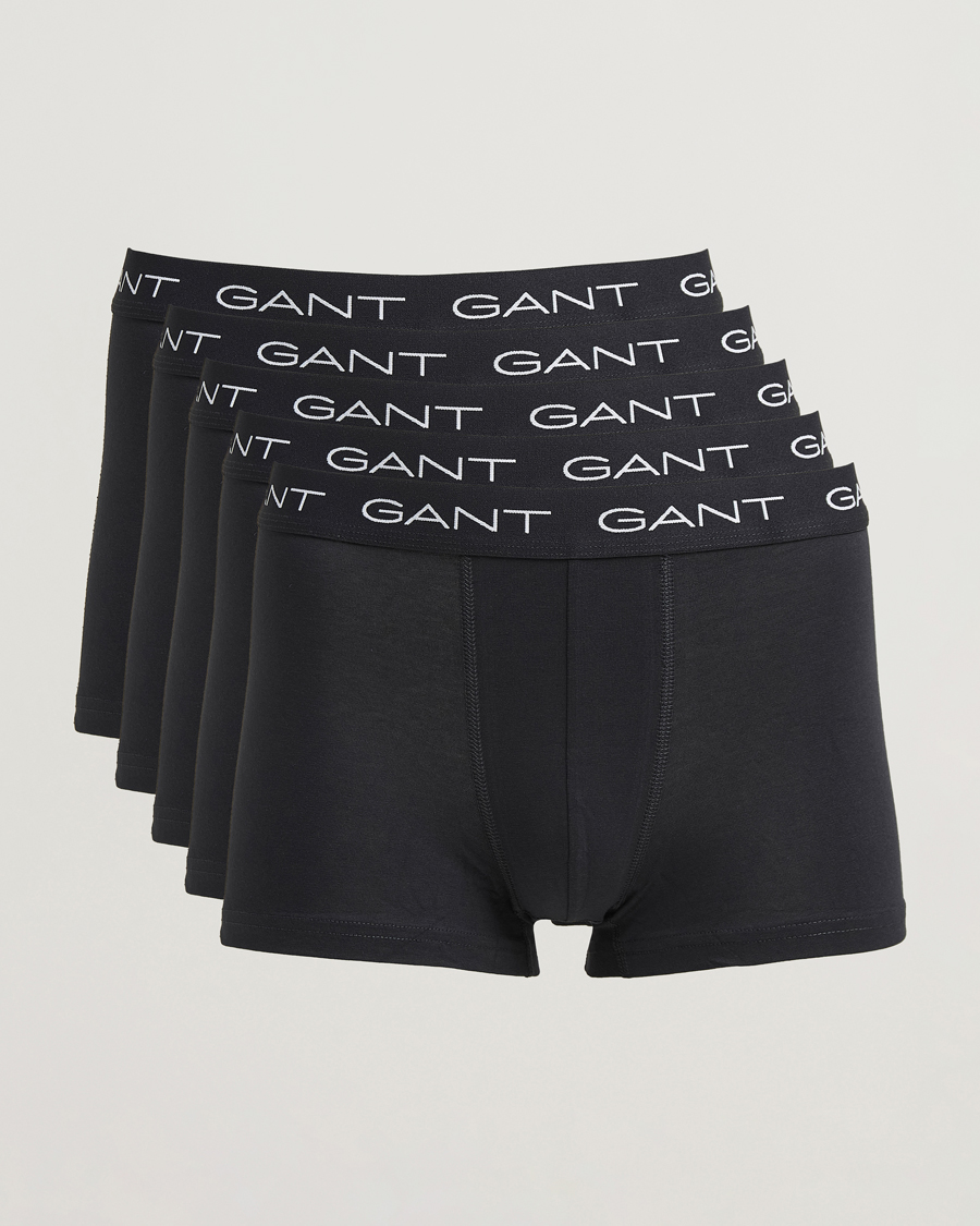 Uomini | Biancheria intima | Gant | 5-Pack Trunks Black