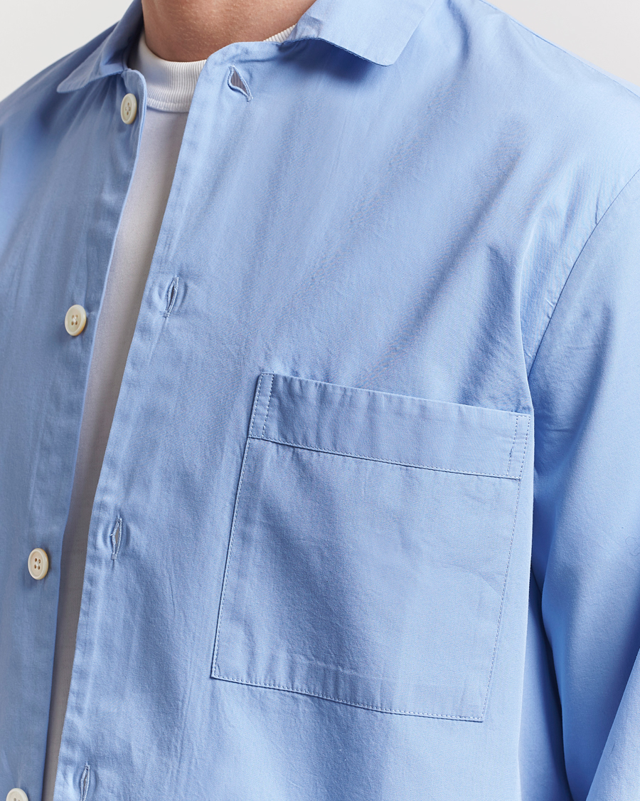 Uomini | Accappatoi & Pigiami | Tekla | Poplin Pyjama Shirt Cornflower Blue