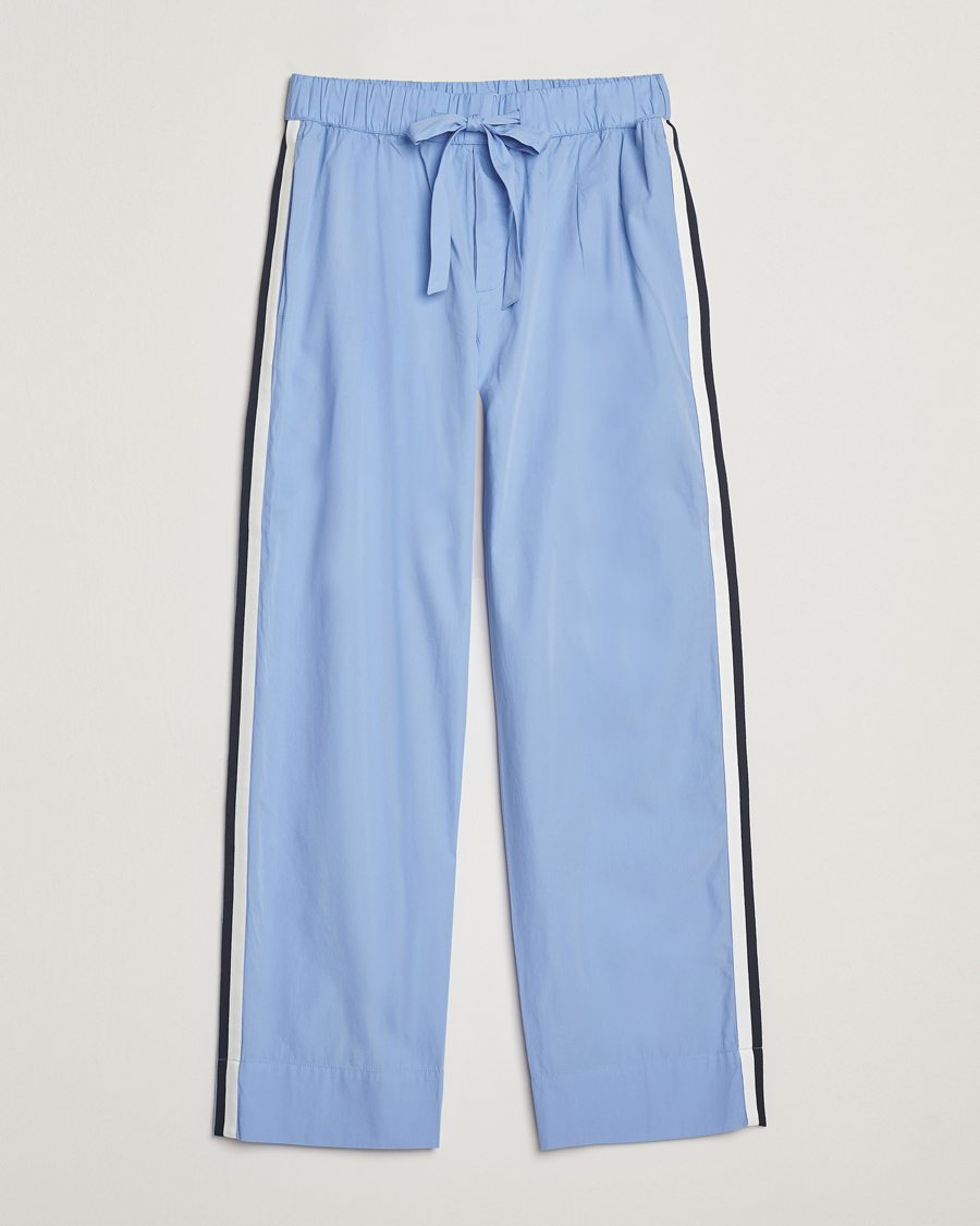 Uomini | Accappatoi & Pigiami | Tekla | Grosgrain Stripes Pyjama Pants Cornflower Blue
