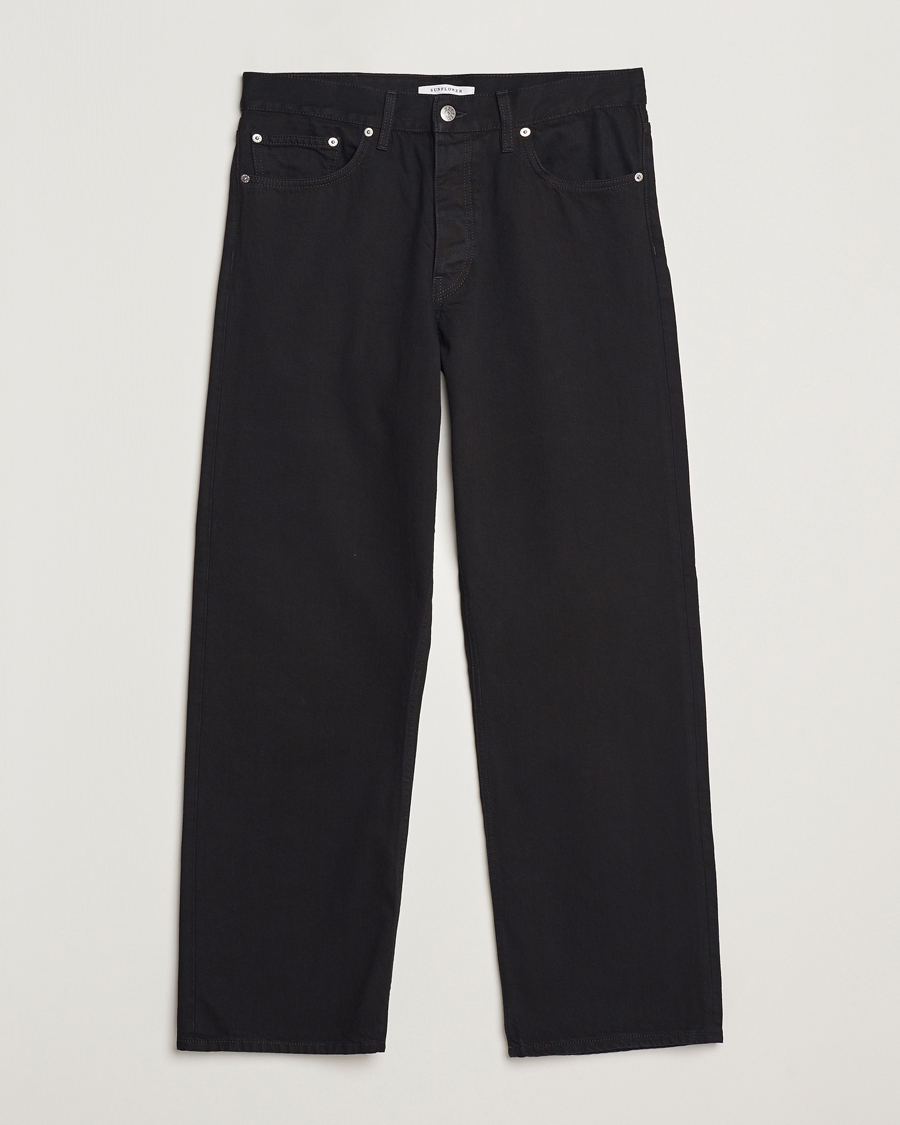 Uomini | Jeans | Sunflower | Loose Jeans Black Rinse