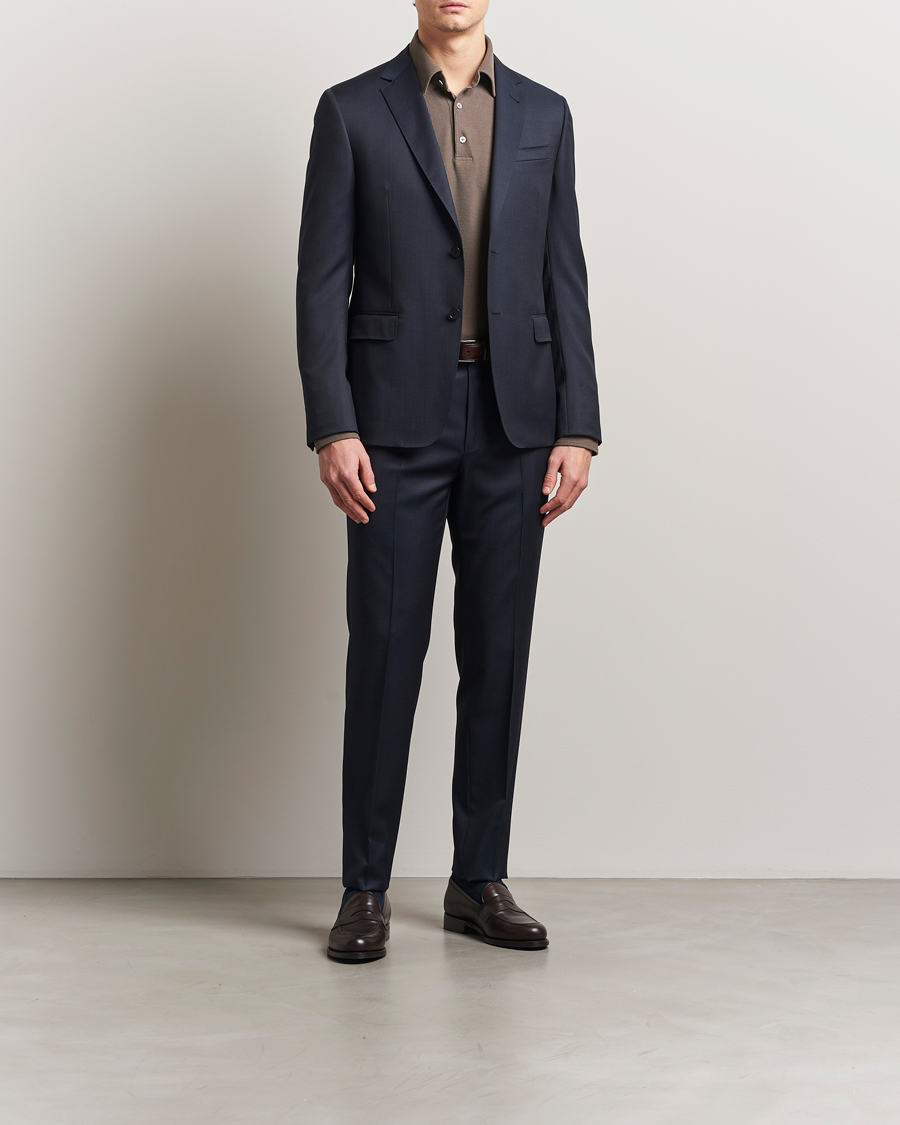 Uomini | Abiti | Zegna | Tailored Wool Suit Navy