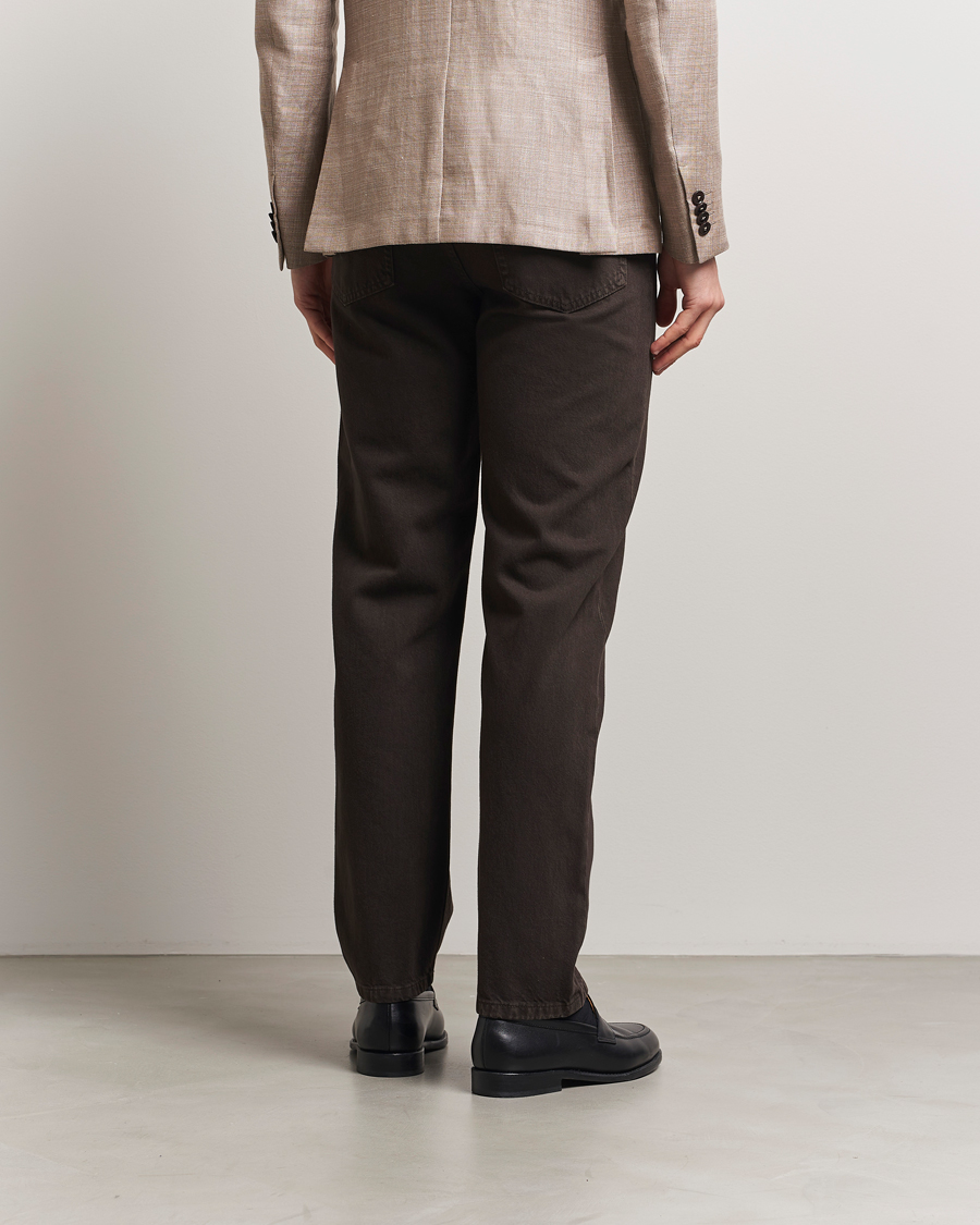 Uomini | Pantaloni | Zegna | 5-Pocket Marbled Denim Pants Brown