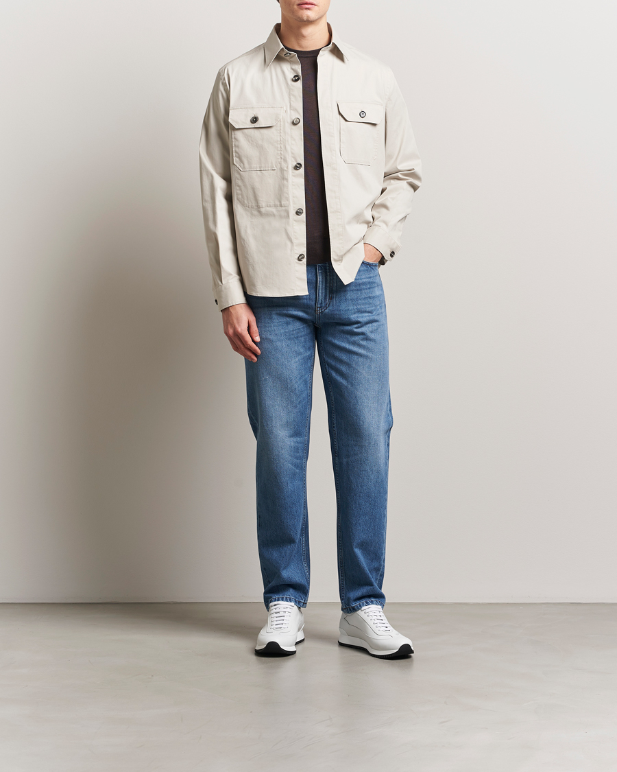 Uomini | Pantaloni | Zegna | 5-Pocket Denim Jeans Medium Blue Wash
