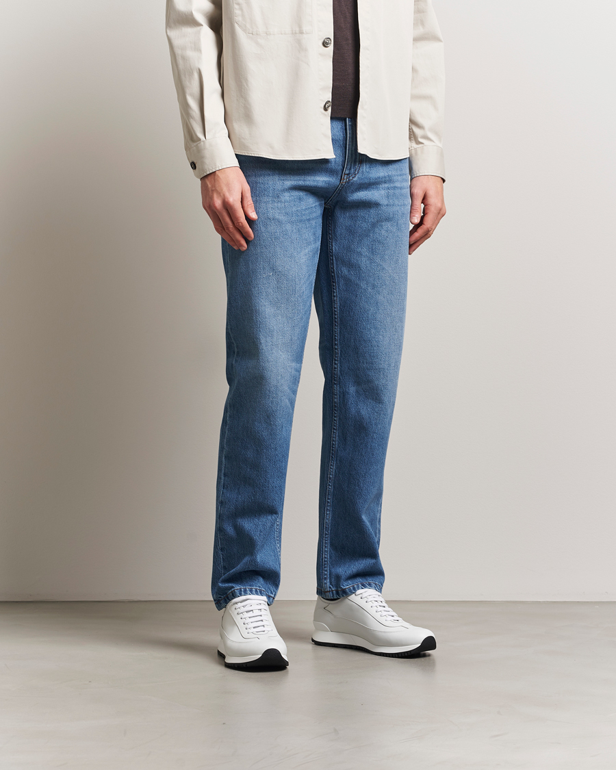Uomini | Pantaloni | Zegna | 5-Pocket Denim Jeans Medium Blue Wash