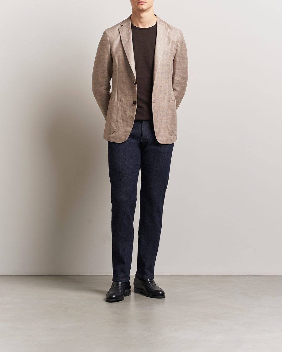 Uomini | Pantaloni | Zegna | 5-Pocket Denim Jeans Dark Rinse