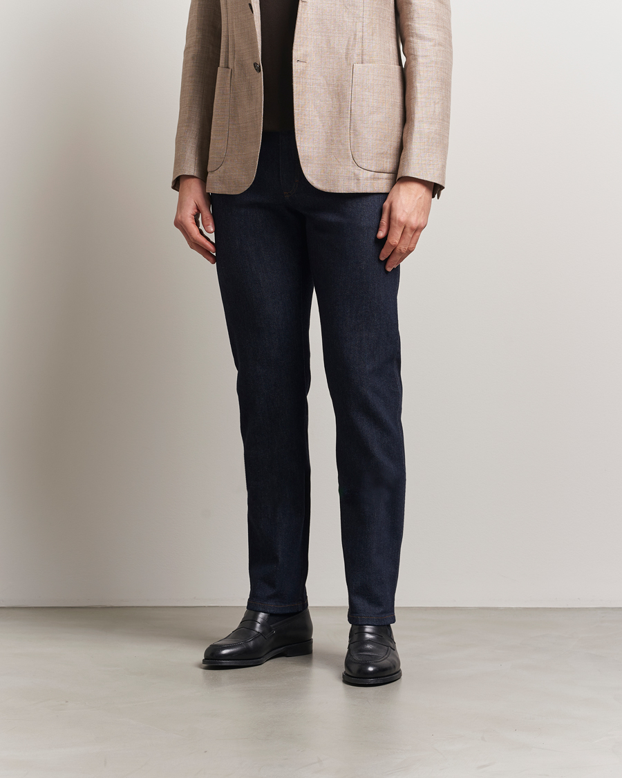 Uomini | Pantaloni | Zegna | 5-Pocket Denim Jeans Dark Rinse